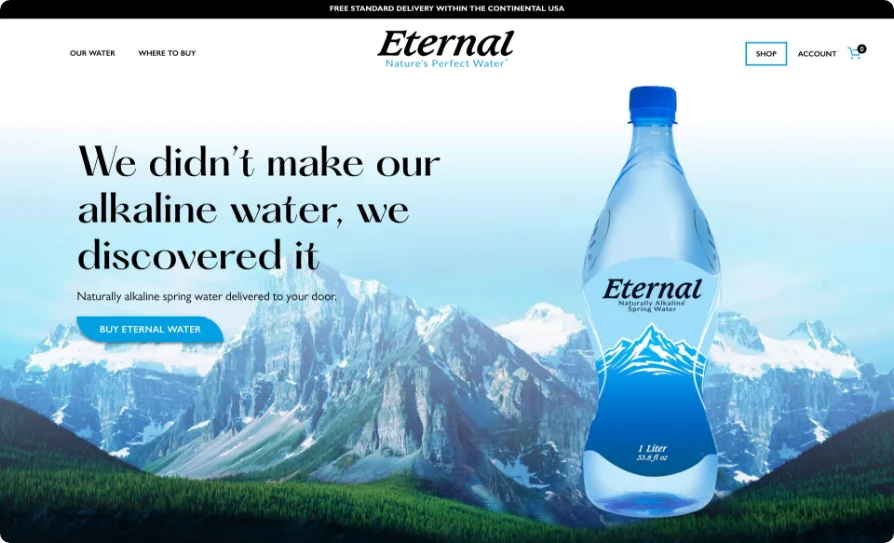 Eternal Water UX/UI
