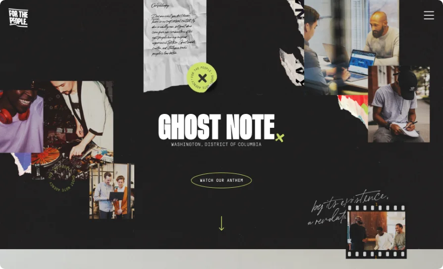 Ghost Note Agency UX/UI